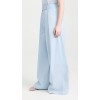 Casual Sample Pleated Waist Button Closure Slant Hip Pockets Solid Color Rest Pants