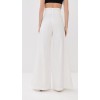 Sample Casual Pleated Paper Bag Waist Slant Hip Pockets Solid Color Rest Pants