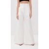 Sample Casual Pleated Paper Bag Waist Slant Hip Pockets Solid Color Rest Pants