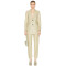 Sleek Tailored Minimalist Luxury Structured Chic Contemporary Elegant Woman's Leather Blazer