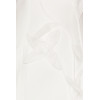 Front 3D Floral Accents Medium Weight Crepe Fabric White Square Neck Bodycon Dress