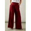 Sport Sample Self-Tie Belt High-Waist Side Pockets Solid Color Casual Pants