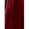 Sport Sample Self-Tie Belt High-Waist Side Pockets Solid Color Casual Pants