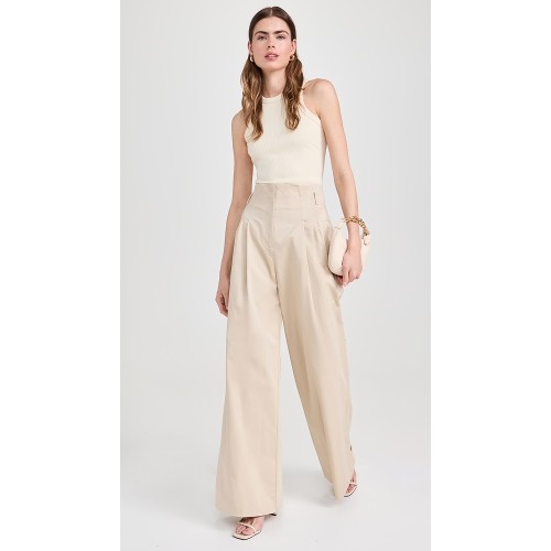 Daily Sample Faux Welt Front Pockets Hook-And-Eye Closures At Waist Solid Color Pants