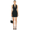2025 New fashion High quality Sleeveless Bodycon V neckline Sexy Woman's Mini Dress