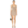 Exquisite Fashionable Cowl neckline Sleeveless Backless Lightweight Woman's Mini Dress