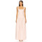 Sweet Elegant Spaghetti Strap Backless Square Neckline Figure Hugging Pink Floor Length Dress