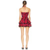2025 New Fashion Backless Sleeveless Gathering Halter neckline Woman's Mini Dress