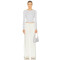 Fashionable Elegant High quality Wide Straight Leg New Fashion Belt Trim Woman's Pants