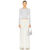 Fashionable Elegant High quality Wide Straight Leg New Fashion Belt Trim Woman's Pants