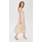 Elegant Sweetheart Neckline Sleeveless Elastic Shoulder Straps Open Back Floral Print Dress