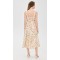 Elegant Sweetheart Neckline Sleeveless Elastic Shoulder Straps Open Back Floral Print Dress