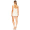 2025 Hot Sale Fashionable Off White Square Neck Shoulder Strap Double Pocket Slim Mini Dress