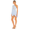 Hot Sale High quality Sexy One shoulder Cut out Asymmetric Hem Woman's Mini Dress