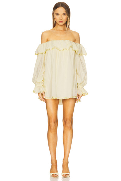 New Style High quality Off shoulder Mini length Long sleeve Hot sale Woman's Dress