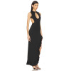 New Fashion Side split Cut out Sleeveless Backless Sexy High quality Woman's Long Dress