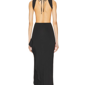 New Fashion Side split Cut out Sleeveless Backless Sexy High quality Woman's Long Dress