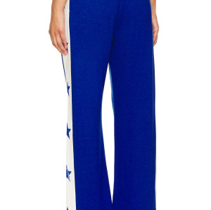 Casual Elastic waist Loose fitting Comfortable Wide leg Star pattern Color blocking Woman's Pants