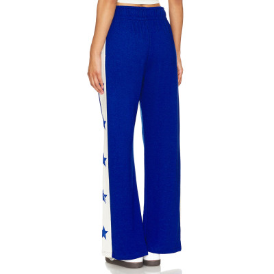 Casual Elastic waist Loose fitting Comfortable Wide leg Star pattern Color blocking Woman's Pants