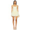Sweet Fresh Off White Square Necked Backless Spaghetti Strap Babydoll Dress