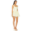 Sweet Fresh Off White Square Necked Backless Spaghetti Strap Babydoll Dress