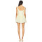 Sweet Fresh Off White Square Necked Backless Spaghetti Strap Babydoll Dress