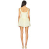 Sweet Fresh Off White Square Necked Backless Spaghetti Strap Babydoll Dress