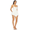 Hot Sale Fashionable Elegant Halter Neck Ruffled Asymmetric Hem Mini Dress