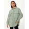 Sample Sport  Eton Neckline  Long Sleeve Solid Color Rectangular Chest Pockets Casual  Tops