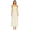 Romantic Strapless Elegant Chic Feminine High quality Flowy Off shoulder Woman's Long Dress
