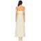 Romantic Strapless Elegant Chic Feminine High quality Flowy Off shoulder Woman's Long Dress