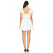 Fashionable Square Neck Adjustable Drawstring Waist Puff Sleeve Mini Dress