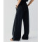 Sample Straight-Leg High-Waist Side Pockets Piping Details On The Sides Casual Pants
