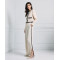 Sample Wide-Leg High-Waist Side Pockets Slit At The Hemlines Casual Pants