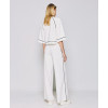 Sport Sample High-Waist Wide-Leg Side Pockets Elastic Waistband Casual Pants