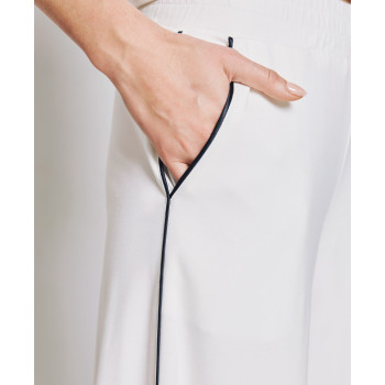 Sport Sample High-Waist Wide-Leg Side Pockets Elastic Waistband Casual Pants