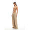 Casual Drawstring Waist Tie Low Rise Straight Leg  Solid Color  Daily Pants