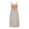 Daily Square Neckline  Camisole Smocked Bodice Allover Striped Print Dress