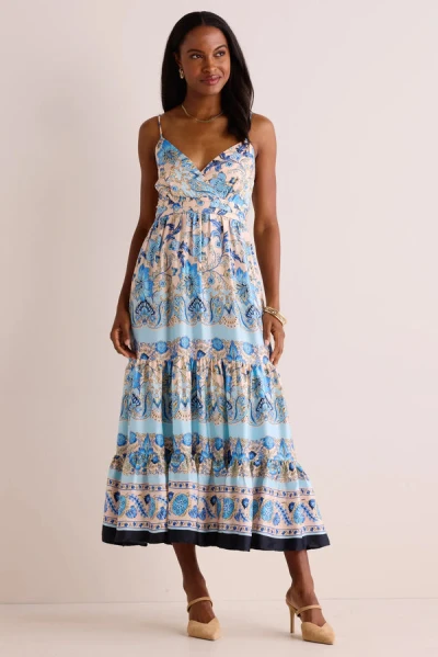 Elegant Free V-Neckline Sleeveless Backless A-line silhouette Floral Print Dress