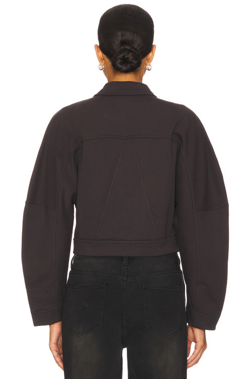 Cool Cropped TurnDown Collar Jacket Loose Sleeve Fashion Versatile