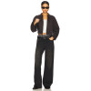 Cool Cropped TurnDown Collar Jacket Loose Sleeve Fashion Versatile