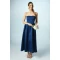Elegant Fashion Bandeau Neckline Sleeveless High Waist Slim Solid Color Party Dress