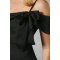 Elegant Sexy Camisole Off Shoulder Sweet Neckline Hip Wrap Solid Color Party Dress