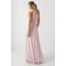 Elegant Fashion Halter Neckline Sleeveless Ruffle High Waist Solid Color  Vacation Dress