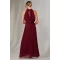 Elegant Sexy Halter Neckline Sleeveless  Cut Out Ruffle High Waist Dress