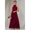 Elegant Sexy Halter Neckline Sleeveless  Cut Out Ruffle High Waist Dress