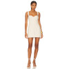 Hot Sale Stylish Elegant White Square Neck Backless Sling Bodycon Mini Dress