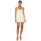 Hot Sale Stylish Elegant White Square Neck Backless Sling Bodycon Mini Dress