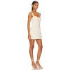 Hot Sale Stylish Elegant White Square Neck Backless Sling Bodycon Mini Dress