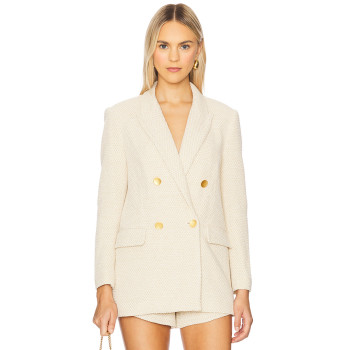 New Fashion Hot sale Formal Elegant High quality Woman's Double Breasted Blazer